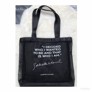 Chanel Gabrielle Mesh Tote Bag I Decided Who I Wanted To Be & That Is Who I Am